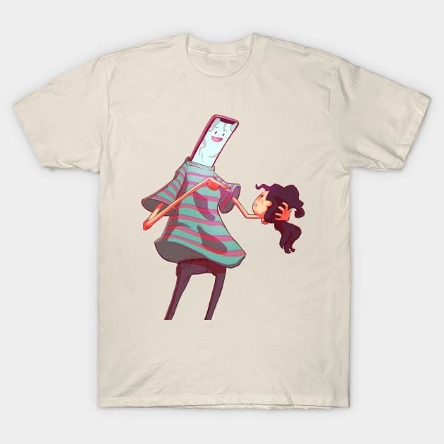 The revenge of the smartphones T-Shirt by animalartium@gmail.com